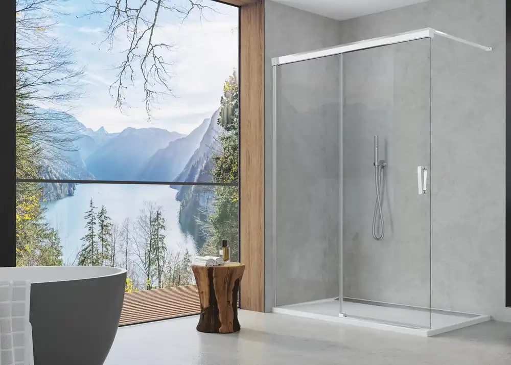 Aanbieding CAW2 - pevná stěna samostatná s posuvným dílem levá 110 cm (CAW2G110)