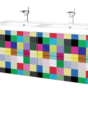 Variante SZZ4 125 - skříňka s umyvadlem Harmonia 125 cm, 4 zásuvky, závěsná, CS III (VAR013 SZZ4 125 CSIII) Levný