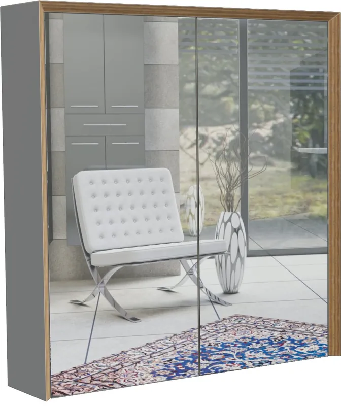 Aanbieding OXO multi - zrcadlová skříňka 80x72 cm, oboustranné zrcadlo (OMP ZS 80)
