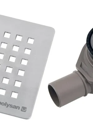 Sleva Sifon pro vaničky Flexia, průměr 90 mm, odpad 40 mm, krytka nerez (17731)