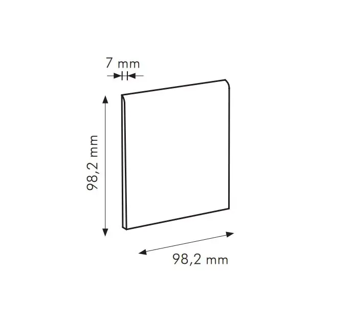 Aanbieding IN Mattone Cod. U RAL 0405040 - sokl 10x10 oranžová matná (0011U09)