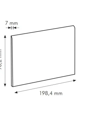 Zlevněný IN Mattone Cod. X RAL 0405040 - sokl 10x20 oranžová matná (0011X09)
