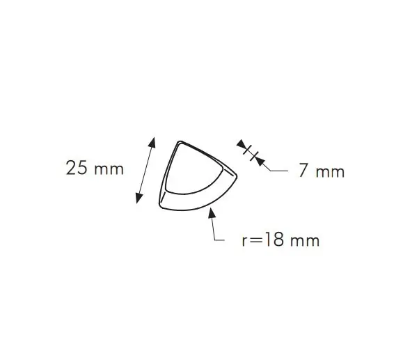 Časově Omezené TR Ceruleo Cod. E RAL 2404015 - vnitřní roh 2,5x2,5 modrá lesklá (0022E96)