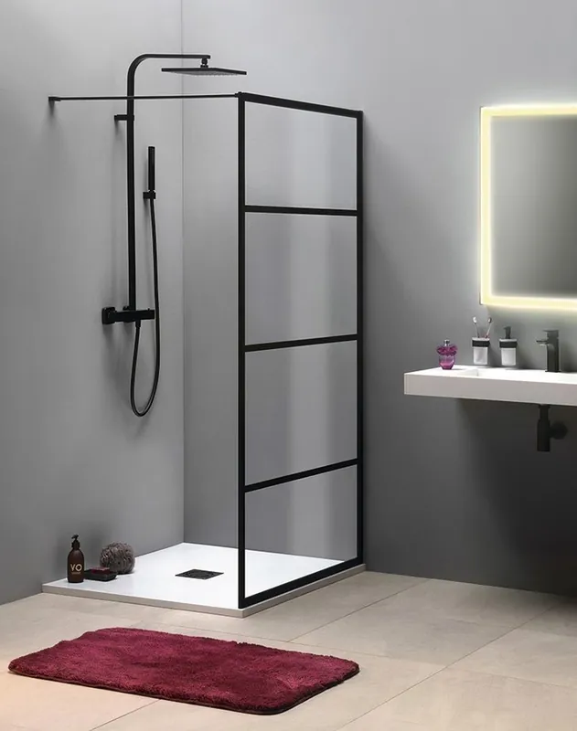 Speciale Akce Cure Black sprchová zástěna 80 cm, černý mat (CB80)