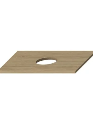 Mio-N - vrchní deska skříňky 61 cm, s výřezem, jasan (H46J7120013421) Horká Nabídka