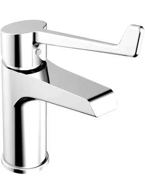 Cube - umyvadlová stojánková baterie, bez výpusti, lékařská páka (H3111W10045101) Levný