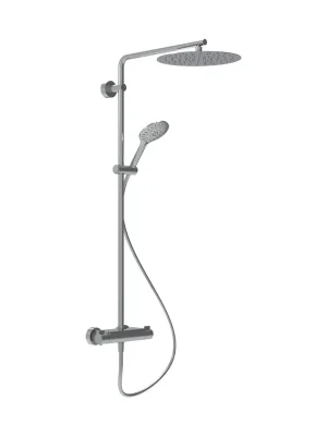 Vivid - sprchový sloup, termostatická baterie, hlavová sprcha 300 mm nerezová, ruční sprcha MyTwin120 - 3 funkce, sprchová hadice 160 cm (HF905452100630) Laatste Kans