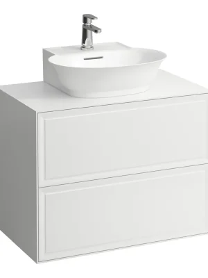 Aanbieding The New Classic - skříňka 78x45 pod umyvadlo H816852, 2 zásuvky, výřez, bílá lesklá (H4060140856311)